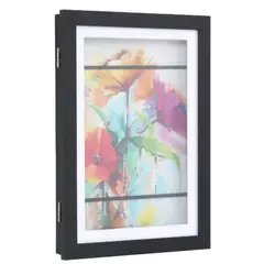 Just Home Collection - Sb Quadro Expositor Guarda Desenhos 24x33cm A4 Arte Kids Preto Hc