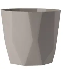 West Garden - Vaso Cachepot Diamante 16 X 15 Cm Nude West
