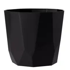West Garden - Vaso Cachepot Diamante 16 X 15 Cm Preto West
