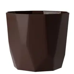 West Garden - Vaso Cachepot Diamante 16 X 15 Cm Cafe West