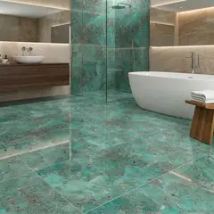 Biancogres - Piso Porcelanato Polido Retificado Verde Interno 60x120cm Amazonita Real Lux Caixa 2,2m²