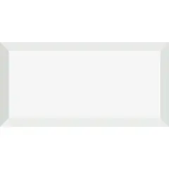 Ceral - Revestimento Bisotado 10X20Cm White Acetinado Caixa 1,04 M²