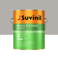 Suvinil - Tinta Acrílica Rende e Cobre Muito Standard Fosco Interno e Externo Elefante 3,6L