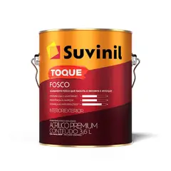 Suvinil - Tinta Acrílica Toque Premium Fosco Interno e Externo Gelo 3,6L