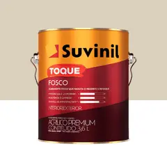 Suvinil - Tinta Acrílica Toque Premium Fosco Interno e Externo Palha 3,6L