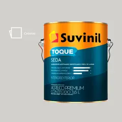 Suvinil - Tinta Acrílica Toque de Seda Premium Acetinado Interno e Externo Cromio 3,6L