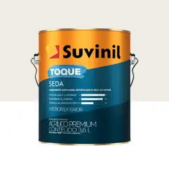 Suvinil - Tinta Acrílica Toque de Seda Premium Acetinado Interno e Externo Branco Neve 3,6L