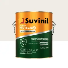 Suvinil - Tinta Acrílica Fachada Protegida Emborrachada Premium Fosco Externo Branco Neve 3,6L