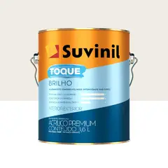Suvinil - Tinta Acrílica Toque Premium Semibrilho Interno e Externo Branco Neve 3,6L