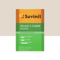 Suvinil - Tinta Acrílica Rende e Cobre Muito Standard Fosco Interno e Externo Algodão Egipcio 18L