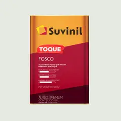 Suvinil - Tinta Acrílica Toque Premium Fosco Interno e Externo Gelo 18L