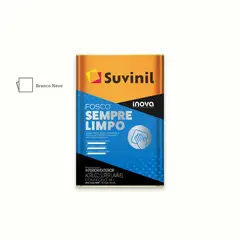 Suvinil - Tinta Acrílica Fosca Inova Sempre Limpo Premium Interno e Externo Branco Neve 18L
