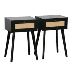 Just Home Collection - Conjunto de Mesa Cabeceira Bali 2 Unidades