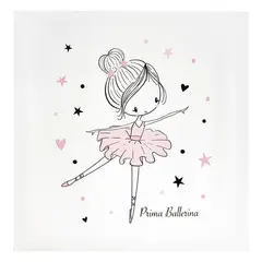 Just Home Collection - Quadro Infantil Bailarina 30x30cm