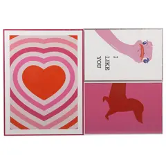 Just Home Collection - Conjunto 3 Quadros Decorativos Rosado 60x40cm