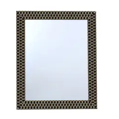 Just Home Collection - Espelho Decorativo Geométrico 69x84cm Preto