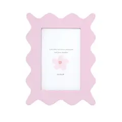 Just Home Collection - Porta Retrato de Foto Infantil Forma 10x15 Rosa