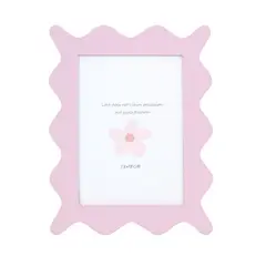 Just Home Collection - Porta Retrato de Foto Infantil Forma 13x18 Rosa