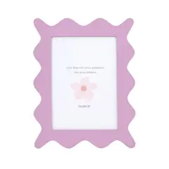 Just Home Collection - Porta Retrato de Foto Infantil Forma 13x18 Dourada