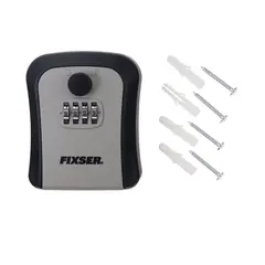 Fixser - Caixa de Chaves De 4 Digitos Cinza.