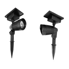 Just Home Collection - Spot Espeto Solar para Jardim Preto