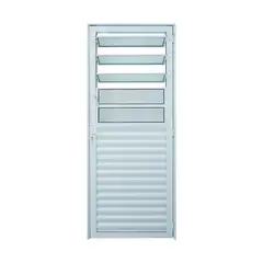 Lux Esquadrias - Porta Basculante 210x80 Esquerda Vidro m Boreal Branco