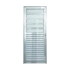 Lux Esquadrias - Porta Basculante 210x80 Esquerda Vidro Boreal Brilho