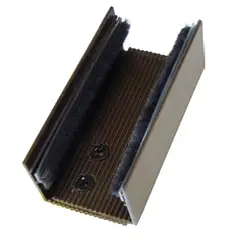 undefined - GUIA PARA PORTA DE CORRER 80MM MARROM