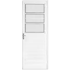 undefined - Porta Postigo Vidro Mini Boreal Alumínio Branco Esquerda 210x80cm