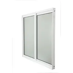 undefined - Janela de Correr 2 Folhas 1 Fixa Vidro Liso Branca 100x150