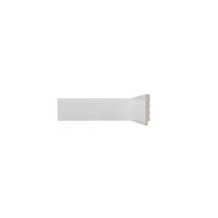 Cecafi - Rodapé Poliestireno Liso Branco 240x7x1