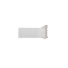 Cecafi - Rodapé Branco Liso Altura de 10cm, Espessura de 1,5cm e Comprimento de 240 Cm