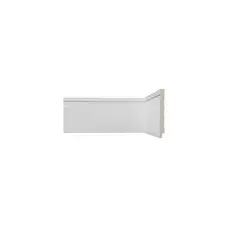 Cecafi - Rodapé Poliestireno Frisado Branco 240x10x1