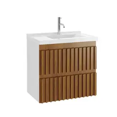 undefined - Kit Argo 66 com Bancada e Espelho - Freijó - Astral Design