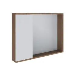 undefined - Espelheira Imperius 80cm Branco/Jequitiba Venturi