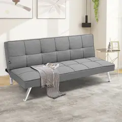 Just Home Collection - Sofá Cama 3 Lugares Cinza Glarald 180 Cm
