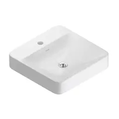 Kohler - Cuba de apoio quadrada com mesa de metais, 1 furo.