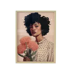 undefined - Quadro 40X58 Uv Mulher Em Polka Dots Just Home Collection