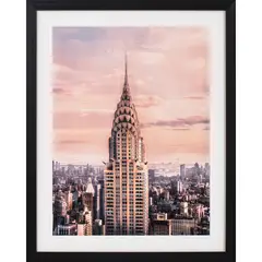 Just Home Collection - Quadro 40x50cm New York Chrysler Building Preto