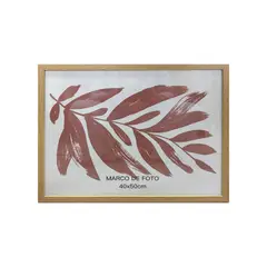 undefined - Moldura 40X50Cm Mdf Com Vidro Natural Just Home Collection