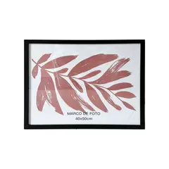 Just Home Collection - Moldura 40X50Cm Mdf Com Vidro Preto