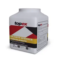 Topex - Rejunte Speciale para Porcelanato Branco Pote 2 Kg