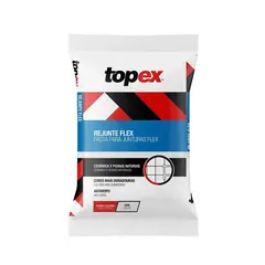 Topex - Rejunte Flexivel Branco Saco 1 Kg