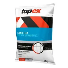 Topex - Rejunte Flexivel Branco Garapeira 5 Kg