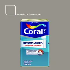 Coral - Tinta Acrilica Standard Rende Muito Madeira Acinzentada 16l