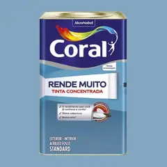 Coral - Tinta Acrilica Standard Rende Muito Azul Profundo 16l