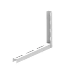 Multivisão - 2 Suportes Multiuso em Aço Carbono com Pintura Epox para ar Condicionado Split 7000 a 12000 Btus Até 60kg Branco
