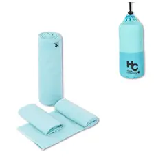 Just Home Collection - Conjunto de Toalha 3pçs Ginastica Turquesa