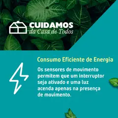 Tramontina - Sensor de Presença Parede 120° com Foto Célula