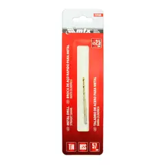 Mtx - Broca de Aço Rápido para Metal, 2,5 Mm, Nitreto de Titânio, Haste Cilíndrica, 1 Pçs